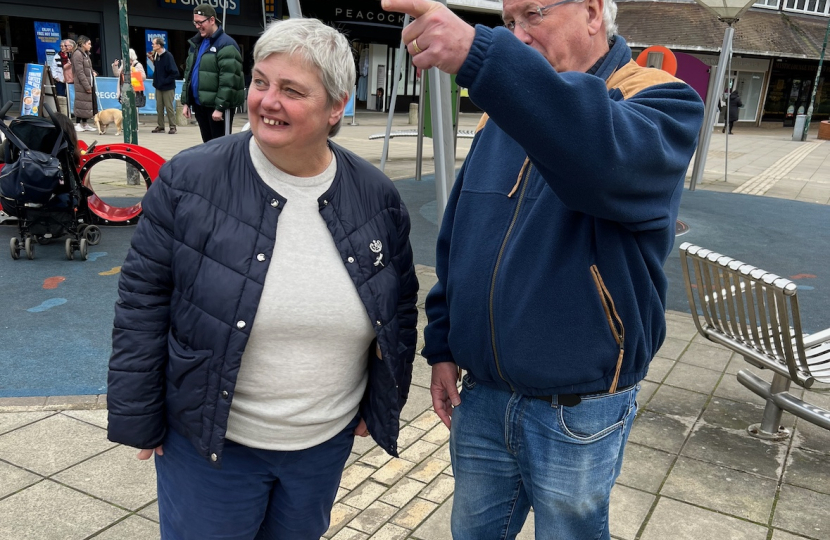 keith and pauline in woodley precinct