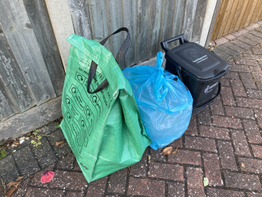 bags and food bin