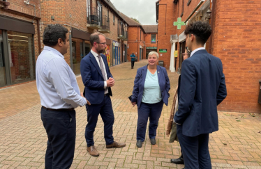 Matt and Pauline and residents in Earley